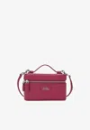 Marc Jacobs The Vanity Bag Pink Crossbody Bag With Removable Shoulder Strap And Logo Lettering On The Front In L In Purple