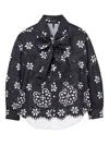 Marc Jacobs Eyelet-bow Blouse In Black