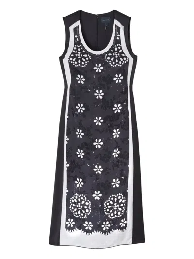 Marc Jacobs Eyelet-floral Dress In Black