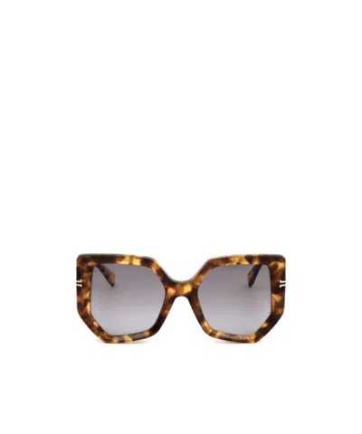 Marc Jacobs Eyewear Butterfly Frame Sunglasses In Gray
