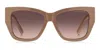 Marc Jacobs 57mm Gradient Square Sunglasses In Brown