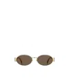 Marc Jacobs Eyewear Oval Frame Sunglasses In Multi