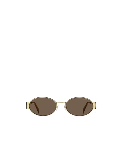 Marc Jacobs Eyewear Oval Frame Sunglasses In Multi