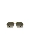Marc Jacobs Eyewear Pilot Frame Sunglasses In Gold