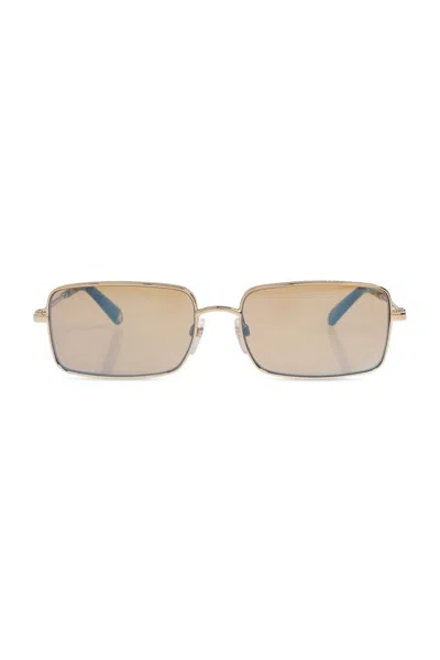 Marc Jacobs Eyewear Rectangle Frame Sunglasses In Gold