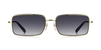 Marc Jacobs Eyewear Rectangle Frame Sunglasses In Gold