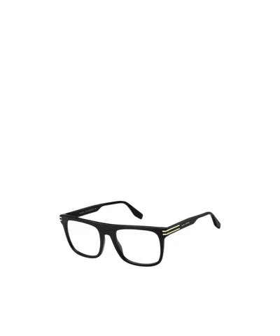 Marc Jacobs Eyewear Rectangular Frame Glasses In Black