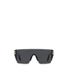 Marc Jacobs Eyewear Shield Frame Sunglasses In Black