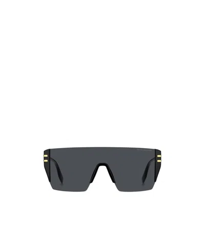 Marc Jacobs Eyewear Shield Frame Sunglasses In Black
