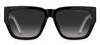 Marc Jacobs J Marc Logo Square Plastic Sunglasses In Black