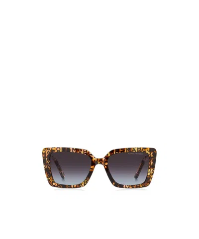 Marc Jacobs Eyewear Square Frame Sunglasses In Black