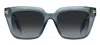 Marc Jacobs Eyewear Square Frame Sunglasses In Blue/grey Shaded