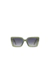 Marc Jacobs 52mm Gradient Square Sunglasses In Green/grey Shaded Blue