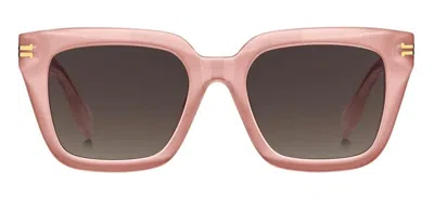 Marc Jacobs Eyewear Square Frame Sunglasses In Pink/brown Gradient