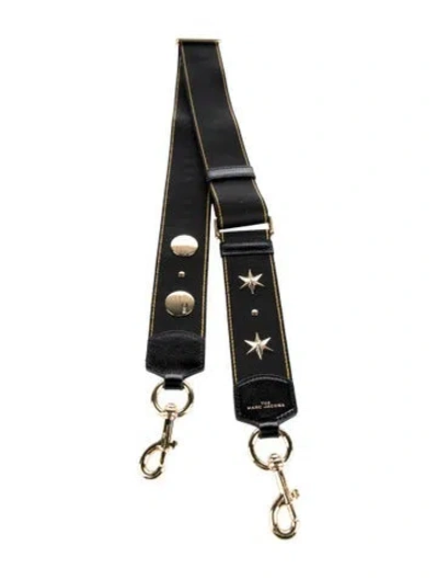 Pre-owned Marc Jacobs Fabric Bag Strap In Black/gold