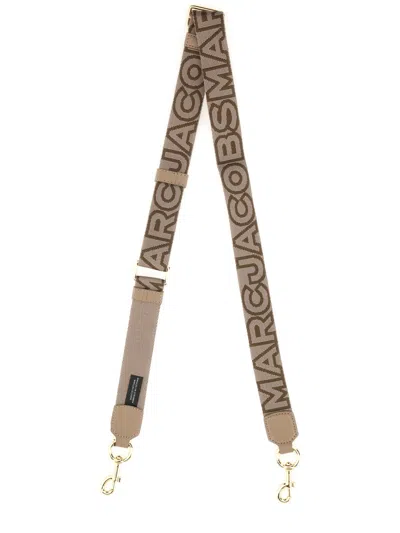 Marc Jacobs Fabric Strap With Logo In Brown