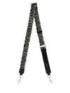Marc Jacobs Fabric Strap With Logo In Black