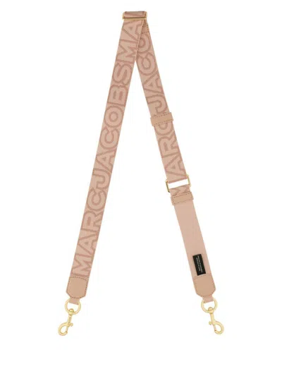 Marc Jacobs Fabric Strap With Logo In Pink
