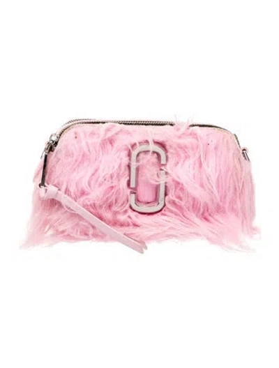 Pre-owned Marc Jacobs Faux Fur Clutch In Pink