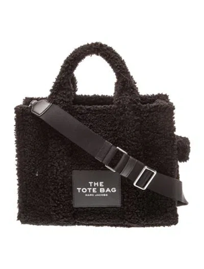 Pre-owned Marc Jacobs Faux Fur Crossbody Bag In Black