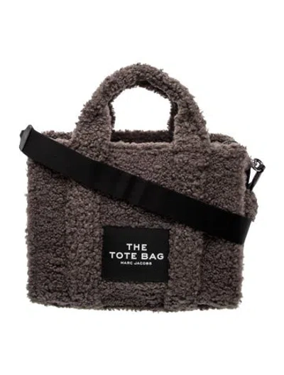 Pre-owned Marc Jacobs Faux Fur Crossbody Bag In Grey