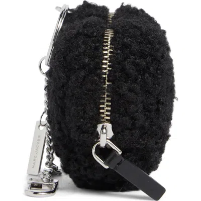 Marc Jacobs Faux Fur Pouch Bag Charm In Black