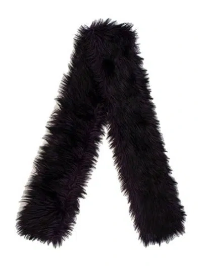 Pre-owned Marc Jacobs Faux Fur Shawl W/ Tags In Black