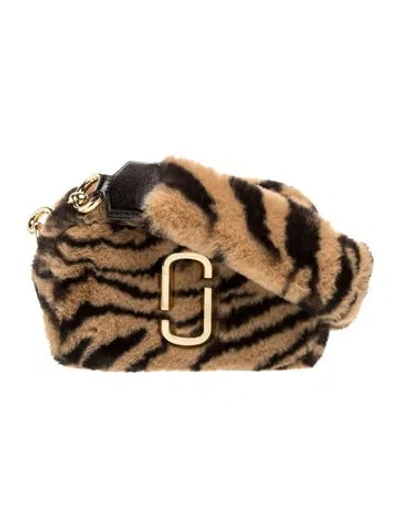 Pre-owned Marc Jacobs Faux Fur Shoulder Bag In Neutral