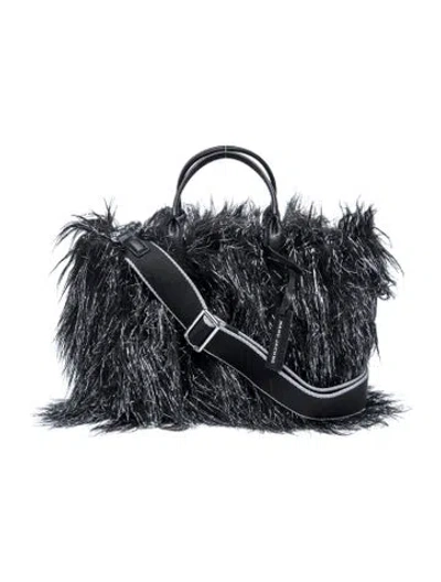Pre-owned Marc Jacobs Faux Fur Shoulder Bag W/ Tags In Black