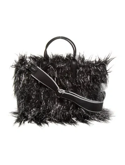 Pre-owned Marc Jacobs Faux Fur Shoulder Bag W/ Tags In Black