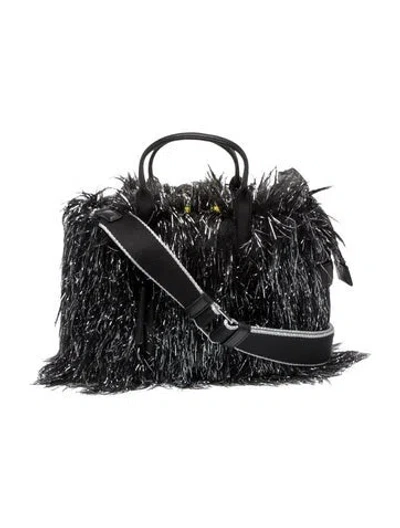 Pre-owned Marc Jacobs Faux Fur Shoulder Bag W/ Tags In Black