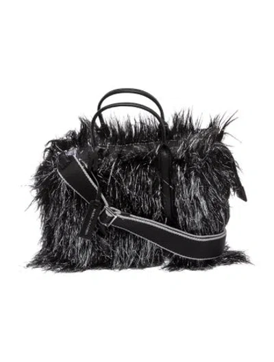 Pre-owned Marc Jacobs Faux Fur Shoulder Bag W/ Tags In Black