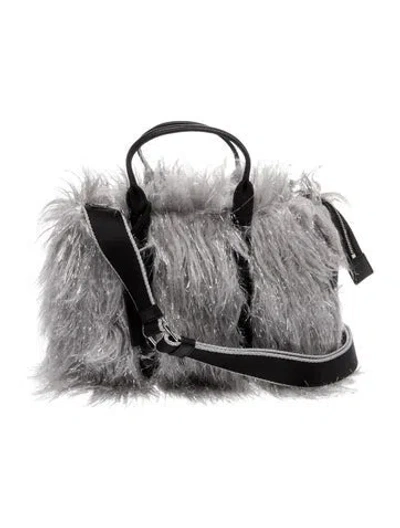 Pre-owned Marc Jacobs Faux Fur Shoulder Bag W/ Tags In Gray