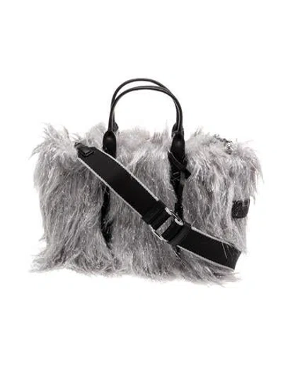 Pre-owned Marc Jacobs Faux Fur Shoulder Bag W/ Tags In Gray