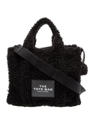 Pre-owned Marc Jacobs Faux Fur Tote In Black