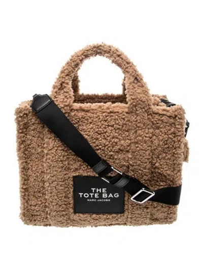 Pre-owned Marc Jacobs Faux Fur Tote In Brown