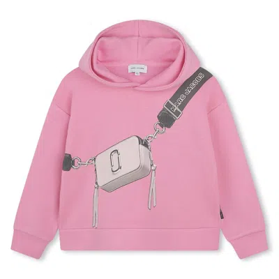Marc Jacobs Kids' Felpa Con Logo In Pink