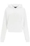 Marc Jacobs Embroidered Logo Hooded Sweatshirt In White