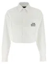 Marc Jacobs Cropped White Cotton Shirt In White