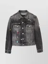 Marc Jacobs Fray Charm Shrunken Trucker Denim Jacket