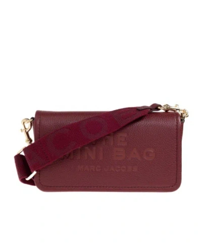 Marc Jacobs Flap Shoulder Bag In Burgundy