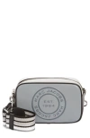 Marc Jacobs Flash Leather Camera Crossbody Bag In Rock Grey Multi