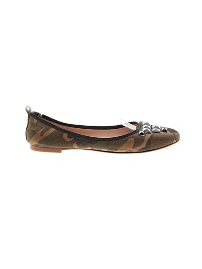 Pre-owned Marc Jacobs Flats In Green