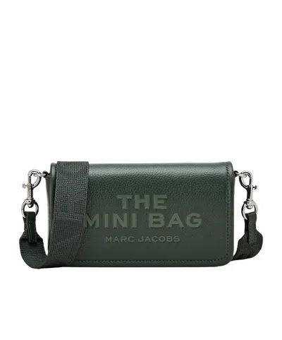 Marc Jacobs Flip Shoulder Bag In Green Patent