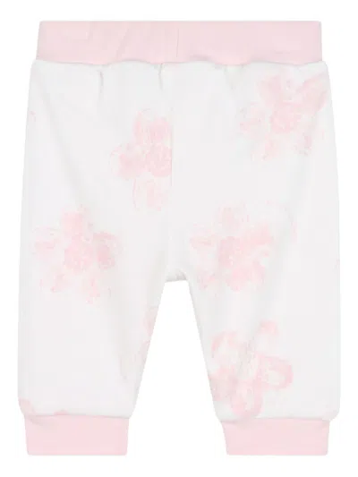 Marc Jacobs Floral Patterns Kids Snap Fastening Long Sleeve Outfit In Multi