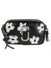 Marc Jacobs Floral Print Crossbody Bag In Split Cow Leather