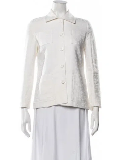 Pre-owned Marc Jacobs Floral Print Jacket In Neutrals