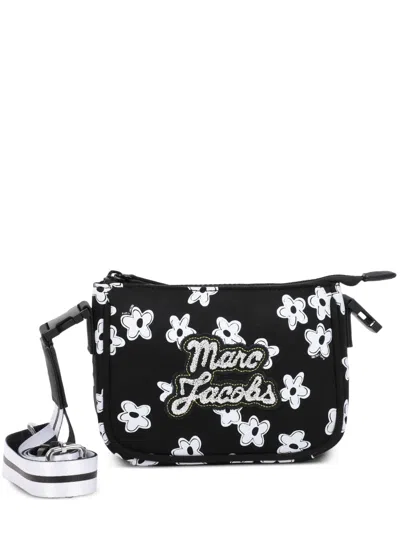 Marc Jacobs Kids' Floral-print Logo Cross Body Bag In Red