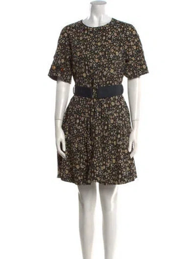 Pre-owned Marc Jacobs Floral Print Mini Dress