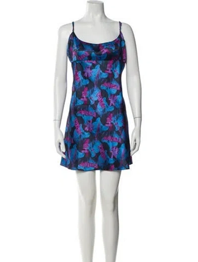 Pre-owned Marc Jacobs Floral Print Mini Dress In Multi